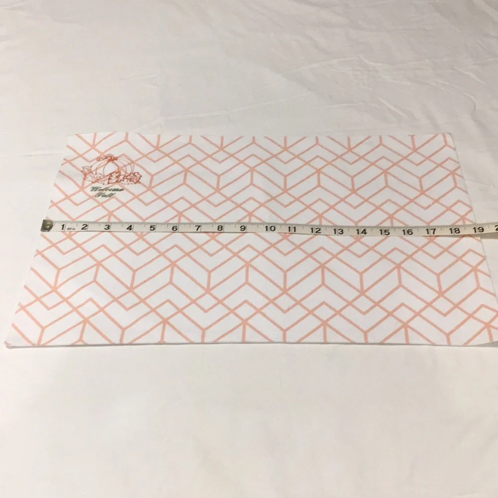 4 Cloth Placemats With Pumpkin Accents NEW Handmade